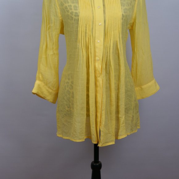 Fever yellow Blouse Size M - Picture 4 of 11